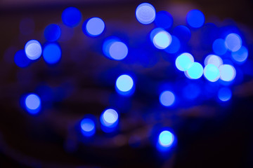 blue bright garland