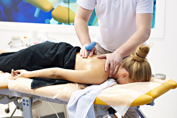 Massages with electronic device