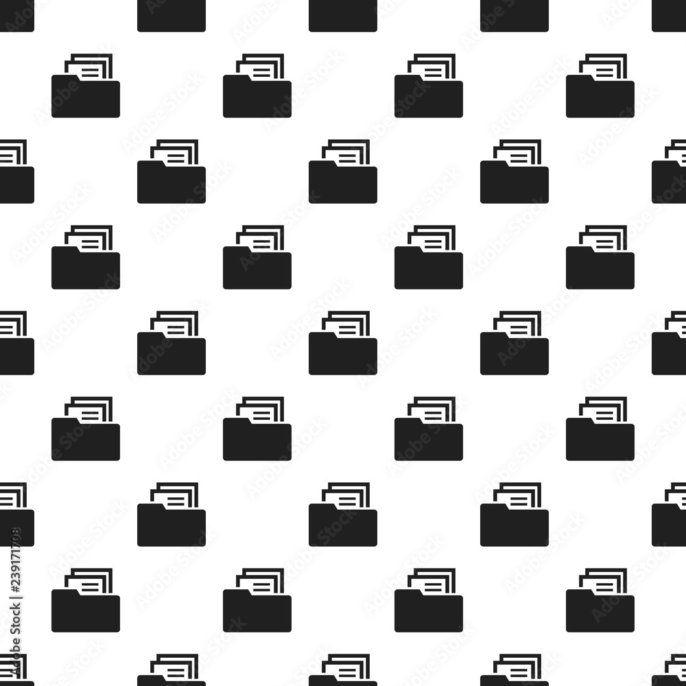 Poster file folder pattern seamless vector repeat for any web design