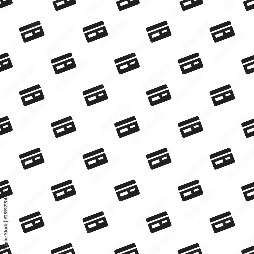 Poster credit card pattern seamless vector repeat for any web design