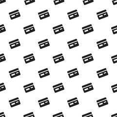 Credit card pattern seamless vector repeat for any web design