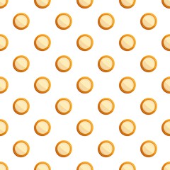 Milk biscuit pattern seamless vector repeat for any web design