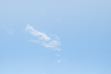 Bright sky and white cloud for create your context, Mass of clouds with copy space background, White clouds with blue sky in summer Thailand, Landscape nature background