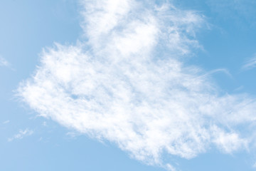 Bright sky and white cloud for create your context, Mass of clouds with copy space background, White clouds with blue sky in summer Thailand, Landscape nature background