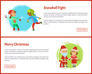 Snowball Fights and Merry Christmas Characters