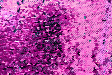 metallic sparkling sequins scales background, round sequins in fashion dress,