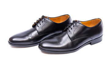 Black shoes isolated on white background