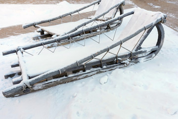 Russian sled in winter