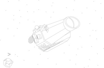 Space themed seamless pattern. Background with planets, stars and other cosmic elements.