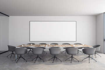 Modern meeting room with frame