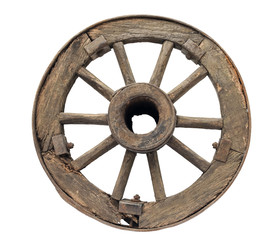 old wooden wheel