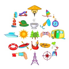 Journey of all life icons set. Cartoon set of 25 journey of all life vector icons for web isolated on white background