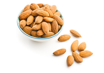 Dried almond nuts.