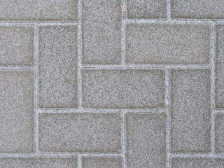 Snowy pavement background