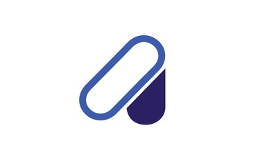 alphabet letter A logo company icon design