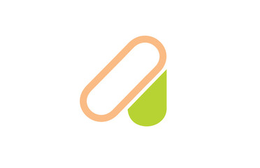 alphabet letter A logo company icon design
