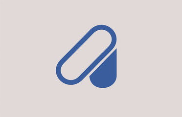 alphabet letter A logo company icon design