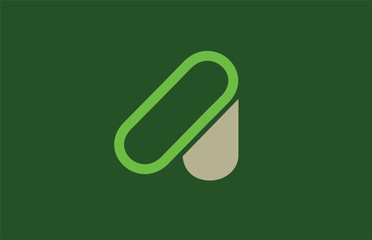 alphabet letter A logo company icon design