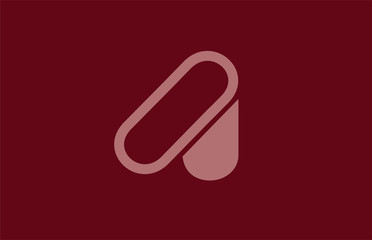 alphabet letter A logo company icon design