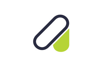 alphabet letter A logo company icon design