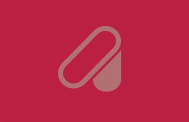 alphabet letter A logo company icon design