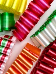 Colorful ribbon candy