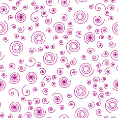 Spiral Seamless vector EPS 10. Abstract geometric pattern. Multicolor Figures. Texture for print and Banner. Flat style