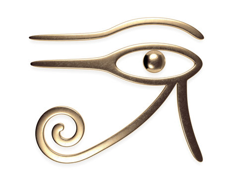 Eye of Horus 3d rendering