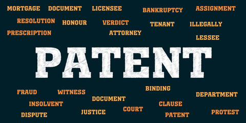 patent Words and tags cloud