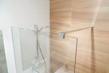 Clamp for Glass curtain for the bathroom