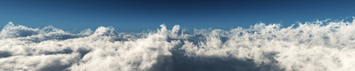 Snow clouds, a panorama of clouds, the sky with clouds from above
