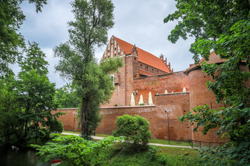 Fototapeta premium Ordensburg castle in Olsztyn, Poland