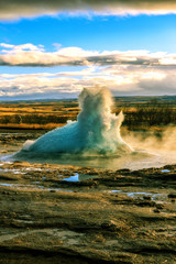 Strokkur Geysir in Island