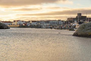 Obraz premium Fästningen och samhället.