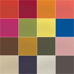 Set of 16 fashionable colors of London fashion week for spring-s