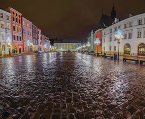 Mały Rynek nocą Kraków