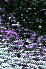 metallic sparkling sequins scales background, round sequins in fashion dress,