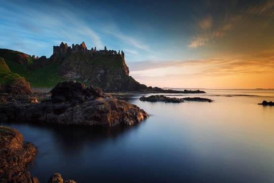 Calm Evening at Dunluce Castle Northern Ireland