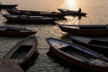 Varanasi al atardecer, India. 