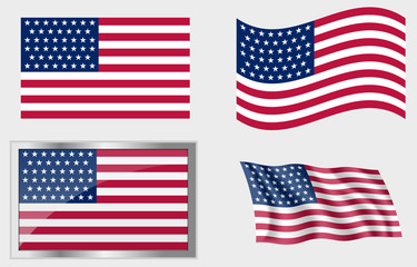 Flag of The US 46 Stars