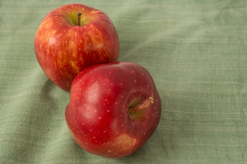 apples on fabric