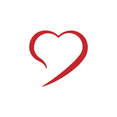 Heart colored icon on white background. Can be used for web, logo, mobile app, UI, UX