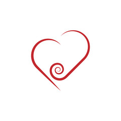 Heart colored icon on white background. Can be used for web, logo, mobile app, UI, UX