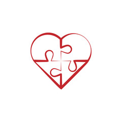 Heart colored icon on white background. Can be used for web, logo, mobile app, UI, UX