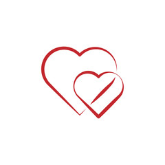 Heart colored icon on white background. Can be used for web, logo, mobile app, UI, UX