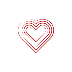 Heart colored icon on white background. Can be used for web, logo, mobile app, UI, UX