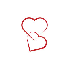 Heart colored icon on white background. Can be used for web, logo, mobile app, UI, UX