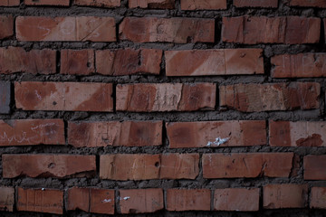 Obraz premium old red brick wall background