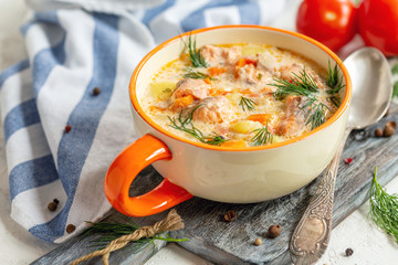 Finnish fish cream soup.