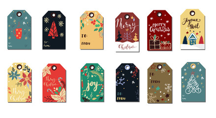 Christmas tags cute collection